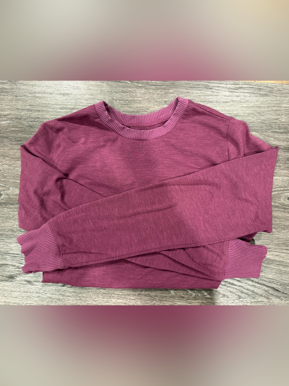 Athleta Girls Long Sleeve Crewneck Tee in Plum